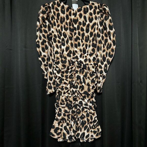 Gracia Leopard Print Dress. Gracia animal print dress, Cinched sides, Fit & Flar - Picture 8 of 10